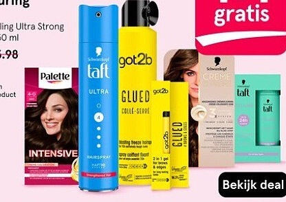Syoss, Creme Supreme, Taft, Poly Palette en got2b styling en haarkleuring