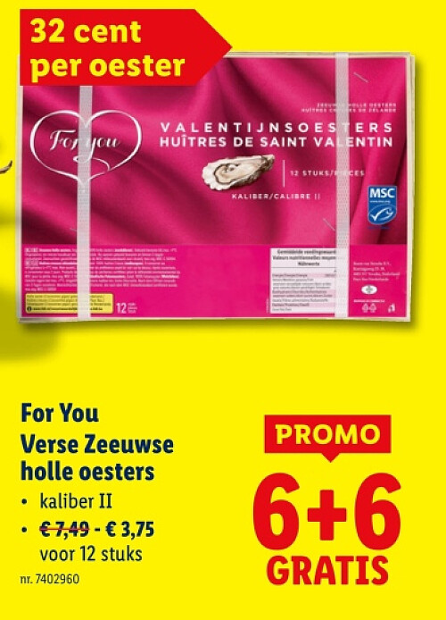 Verse Zeeuwse holle oesters