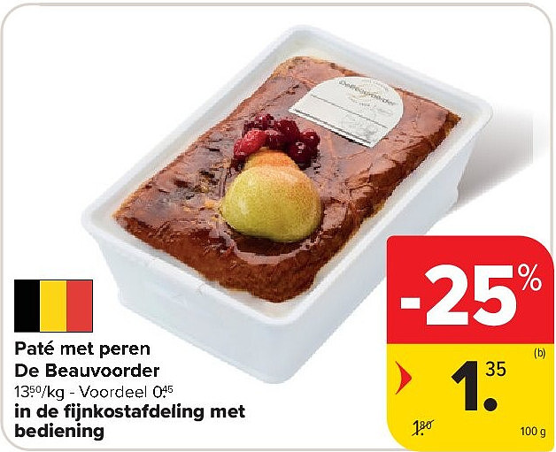 Paté met peren De Beauvoorder