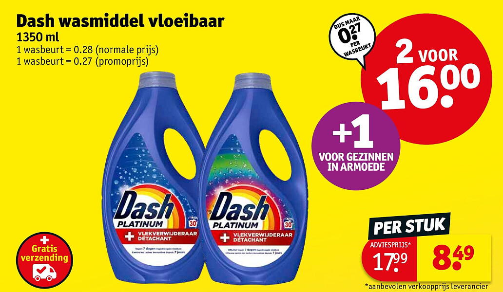 Dash wasmiddel vloeibaar
