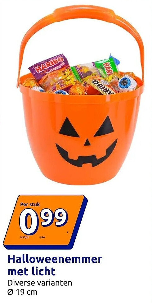 Halloweenemmer met licht