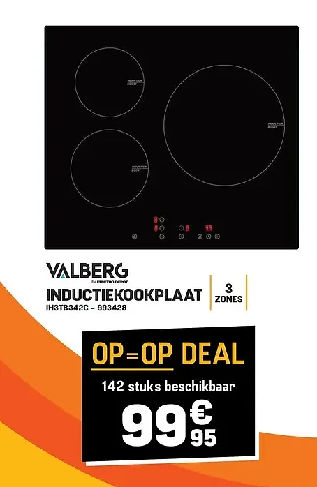 Valberg INDUCTIEKOOKPLAAT IH3TB342C