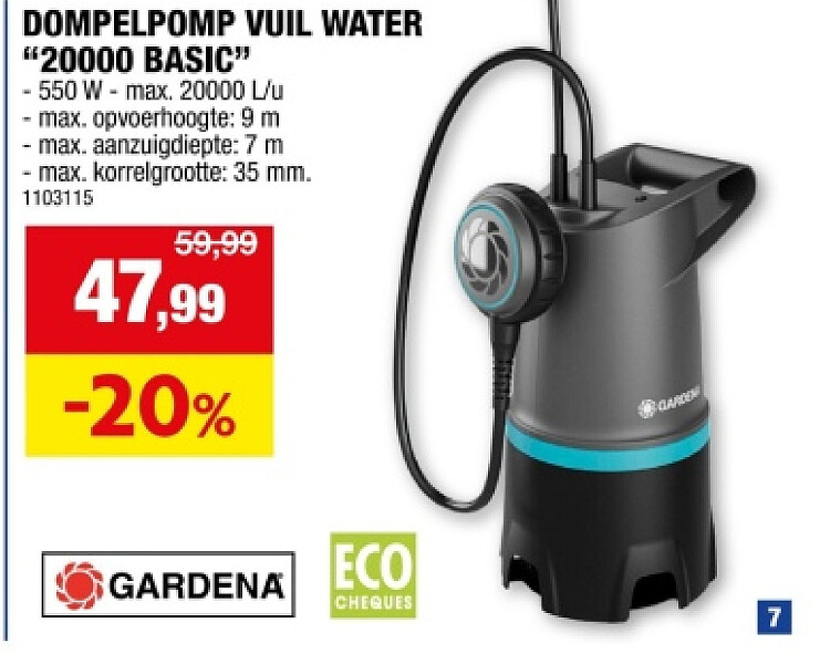 DOMPELPOMP VUIL WATER "20000 BASIC"