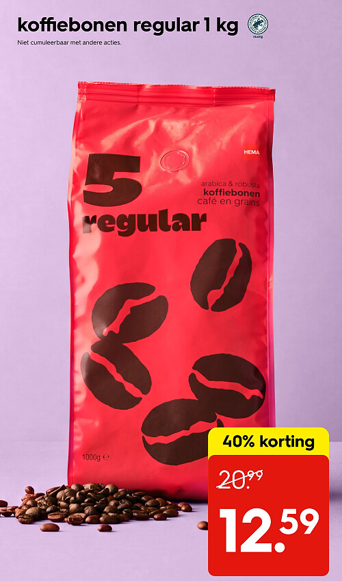koffiebonen regular 1 kg