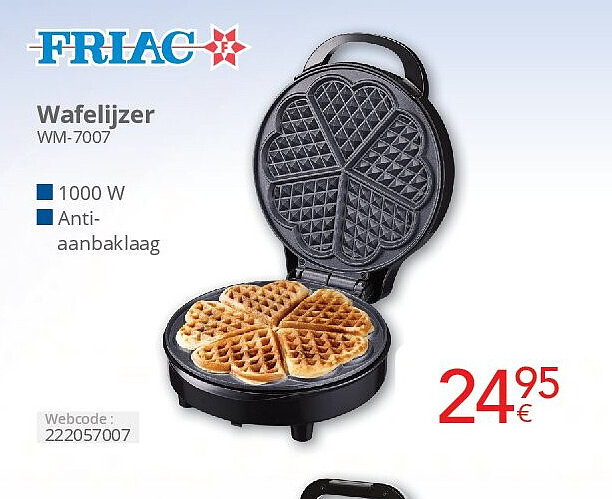 Friac Wafelijzer WM-7007