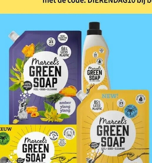 Marcel's Green Soap wasmiddel en vaatwas