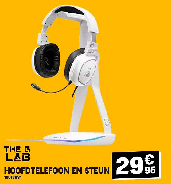 HOOFDTELEFOON EN STEUN