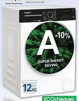 Whirlpool wasautomaat XXL WPM 27W ADS BE