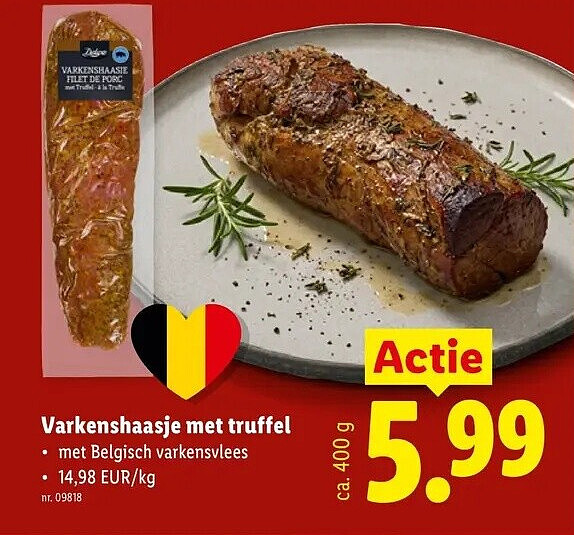 Varkenshaasje met truffel