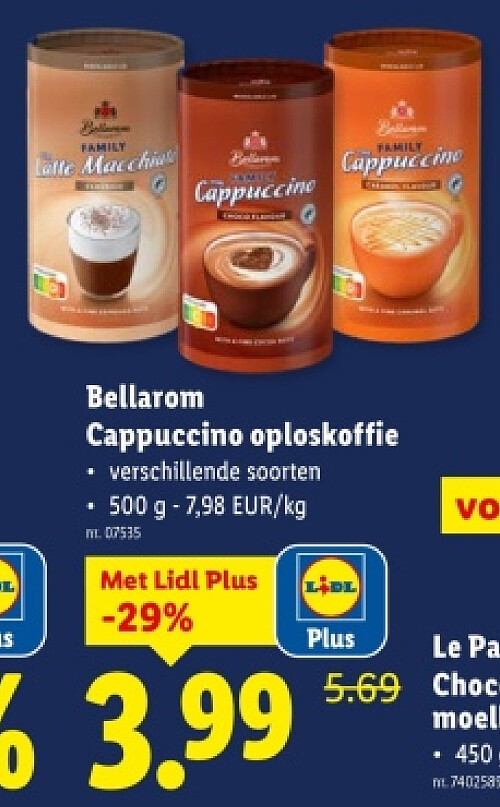 Cappuccino oploskoffie