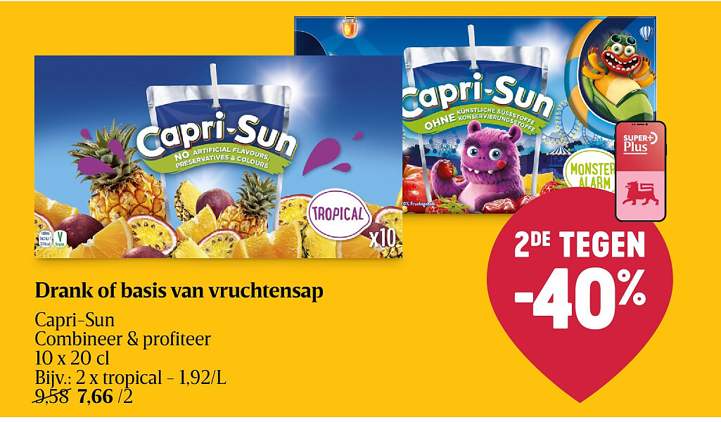 Drank of basis van vruchtensap