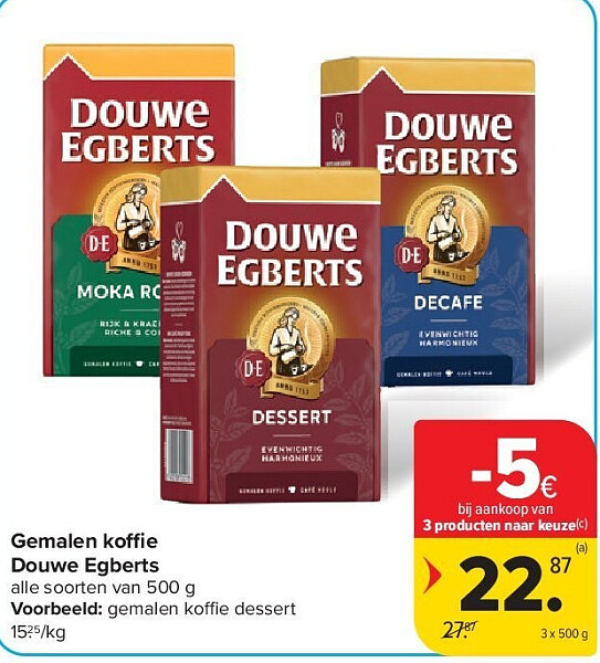 Gemalen koffie Douwe Egberts