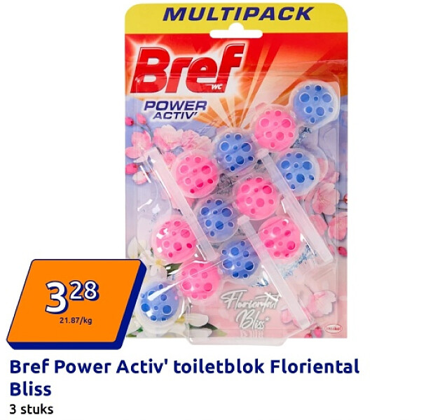 Bref Power Activ' toiletblok Floriental Bliss