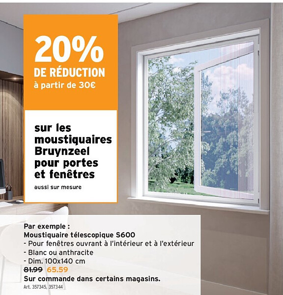 Moustiquaire télescopique S600