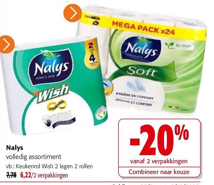 Nalys Keukenrol Wish 2 lagen 2 rollen