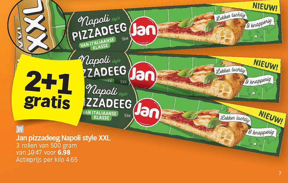 Jan pizzadeeg Napoli style XXL