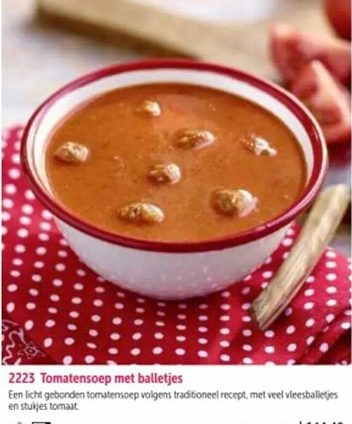 Tomatensoep met balletjes