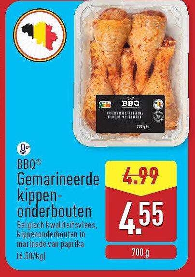 Gemarineerde kippen onderbouten