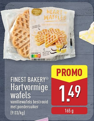 Hartvormige wafels