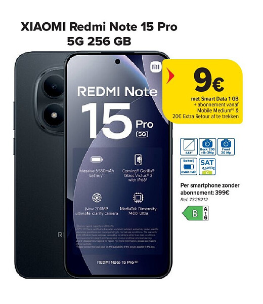 XIAOMI Redmi Note 15 Pro 5G 256 GB