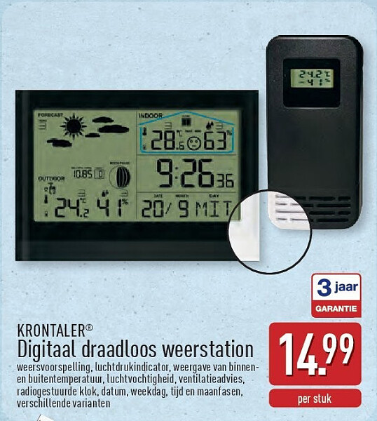 KRONTALER® Digitaal draadloos weerstation