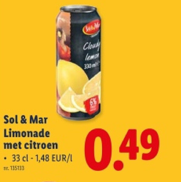 Limonade met citroen