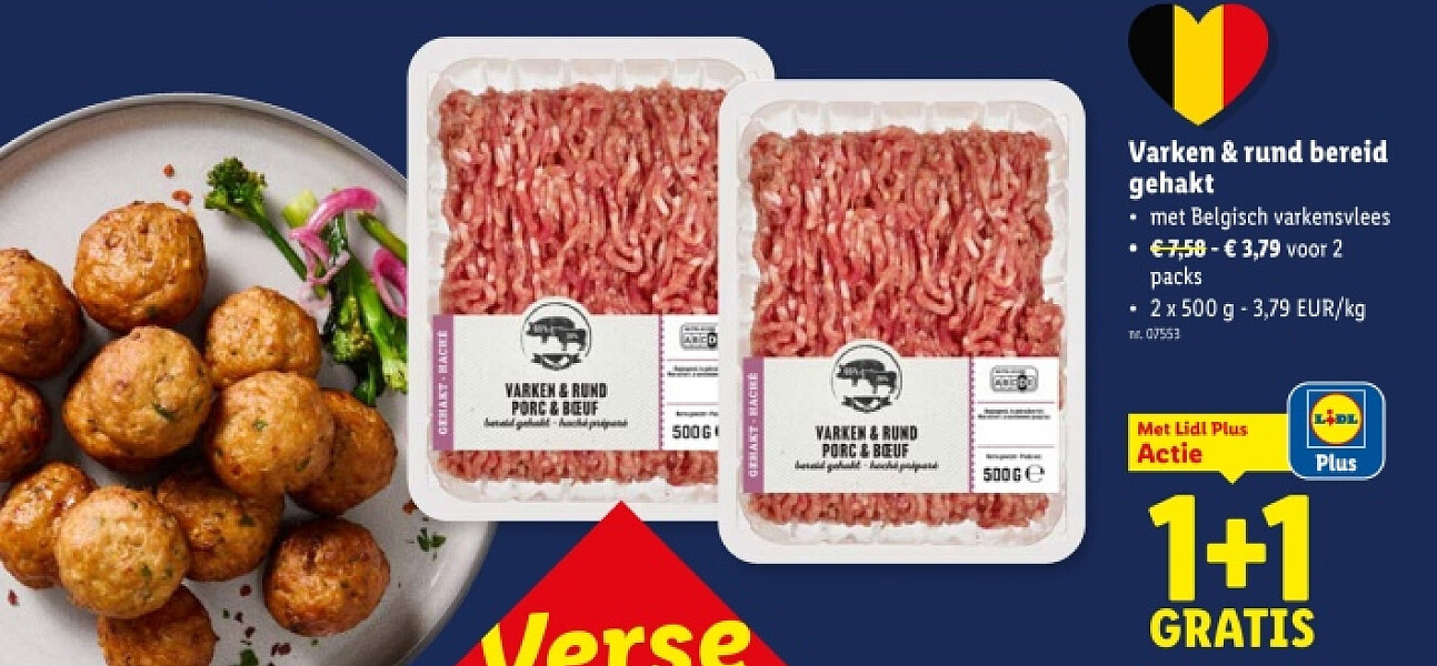 Varken & rund bereid gehakt