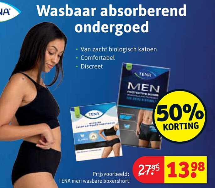 TENA men wasbare boxershort
