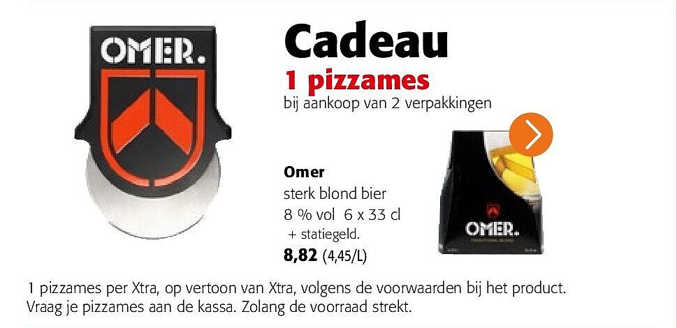 Omer sterk blond bier 8 % vol 6 x 33 cl