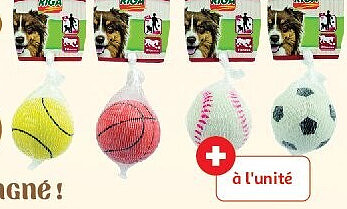 Jouet pour chien balle divers sport Riga