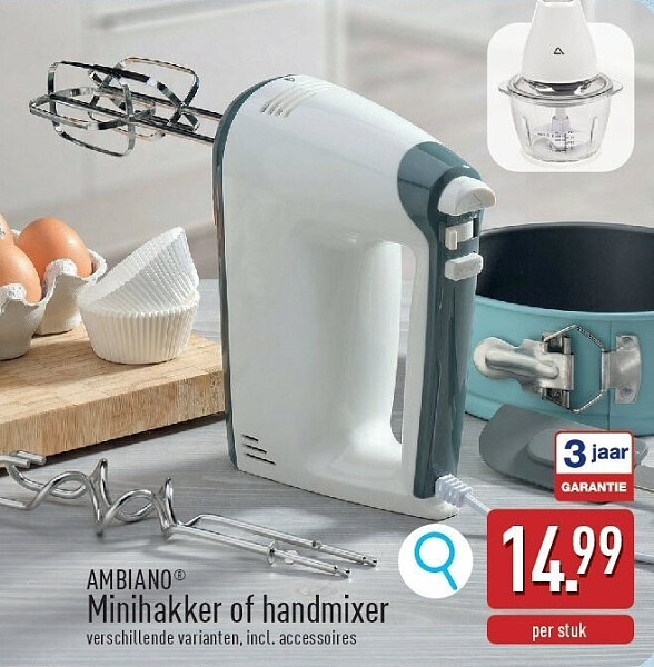 Minihakker of handmixer