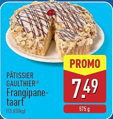 PÂTISSIER GAULTHIER® Frangipane taart