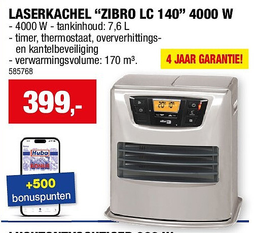 LASERKACHEL “ZIBRO LC 140” 4000 W