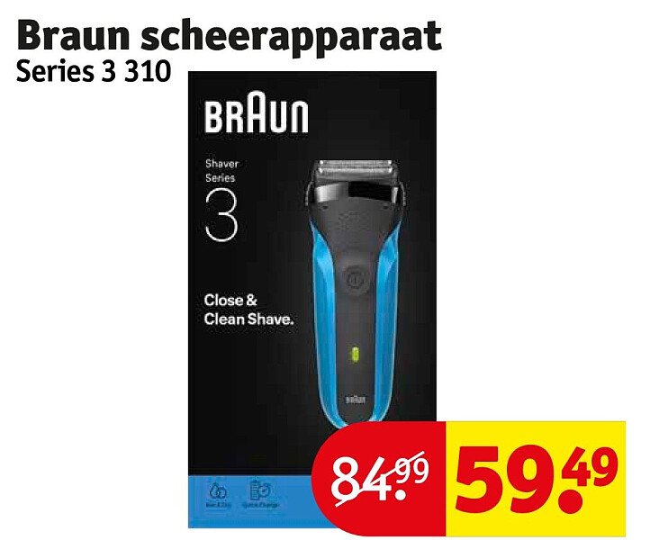 Braun scheerapparaat