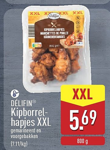 Kipborrel hapjes XXL