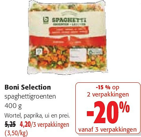 Boni Selection spaghettigroenten 400 g