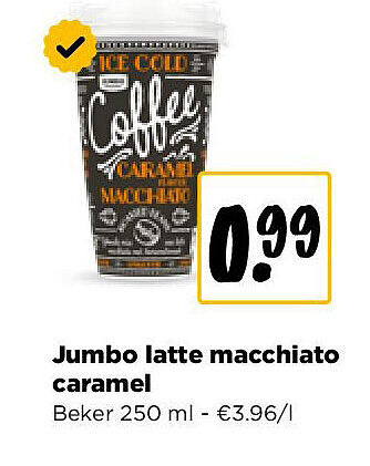 Jumbo latte macchiato caramel