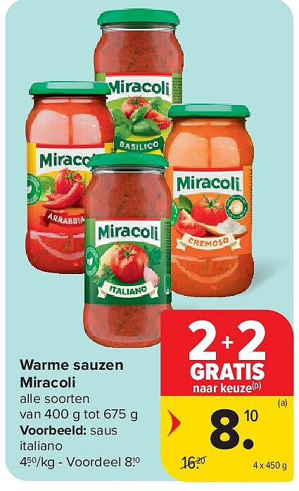 Warme sauzen Miracoli