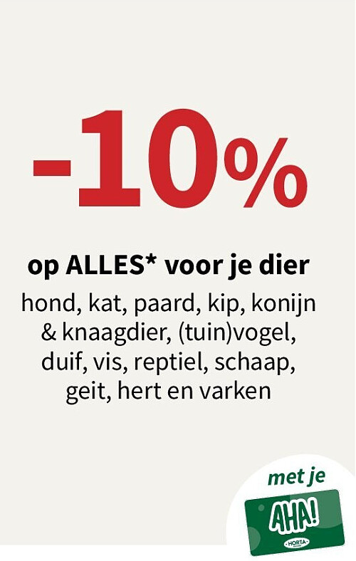 Alle producten voor je dier