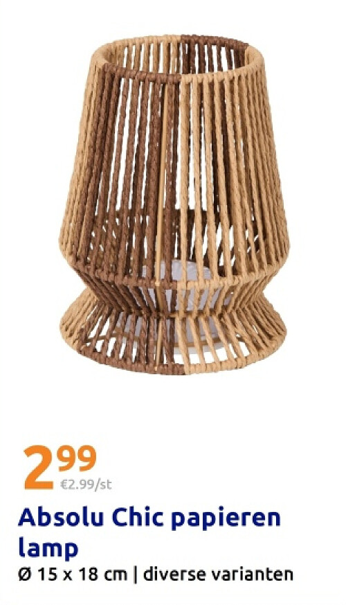 Absolu Chic papieren lamp