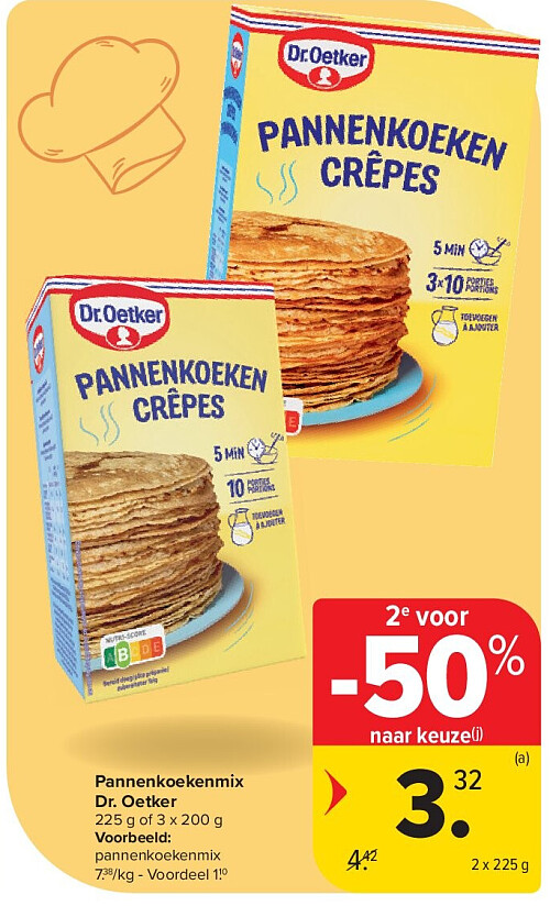 Pannenkoekenmix Dr. Oetker