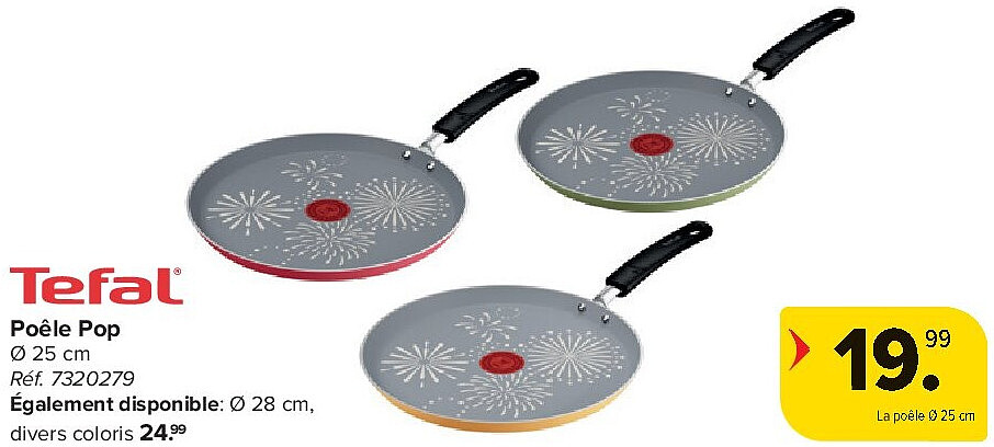 Tefal Poêle Pop Ø 25 cm