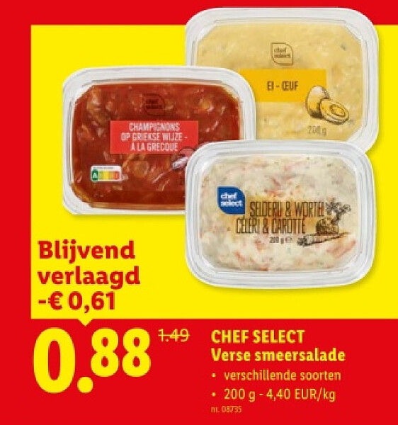 Verse smeersalade