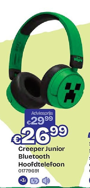 Creeper Junior Bluetooth Hoofdtelefoon