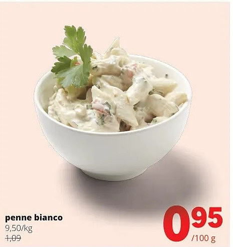 penne bianco