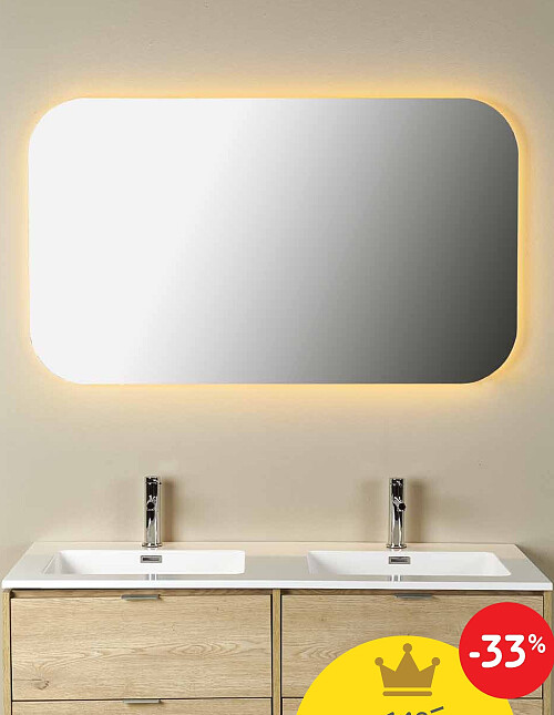 Miroir LED chauffant Napoli