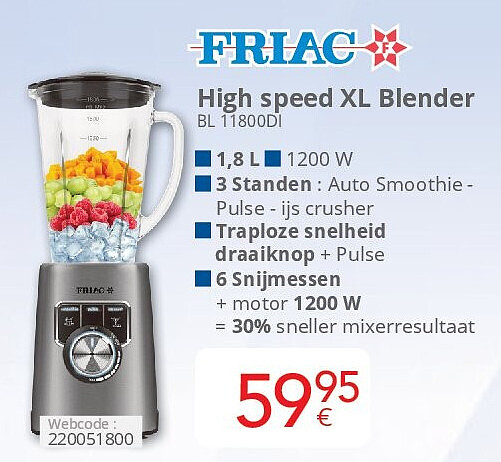 Friac High speed XL Blender
