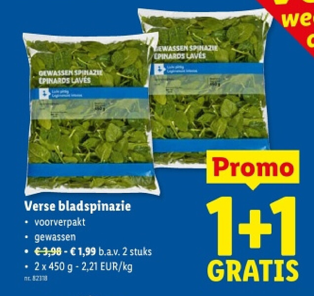 Verse bladspinazie