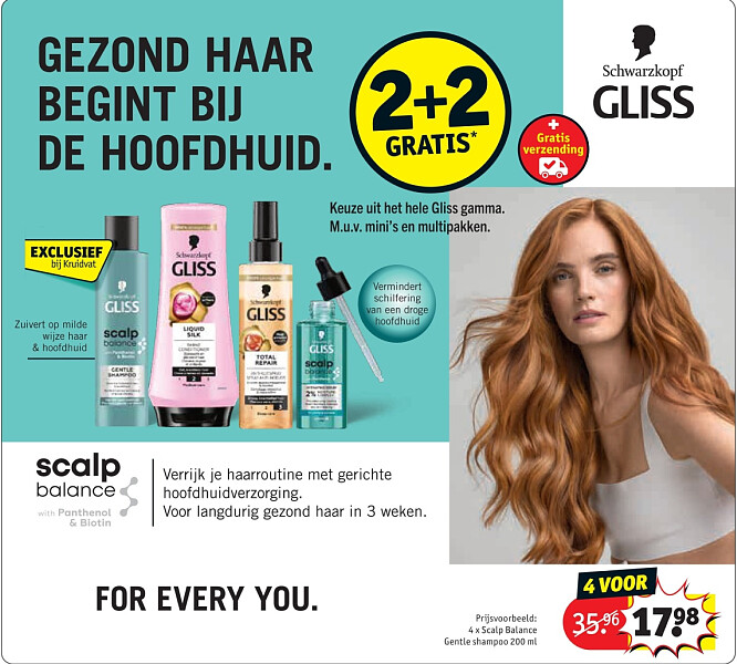 4 x Scalp Balance Gentle shampoo 200 ml