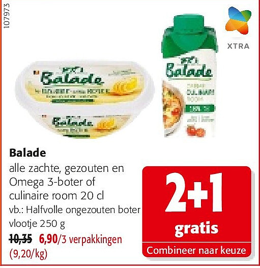 Balade Halfvolle ongezouten boter vlootje 250 g